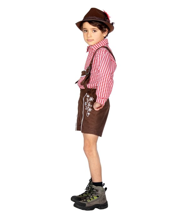 Oktoberfest Lederhose Kort Bruin Kind Milo