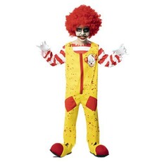 Killer Clown Kostuum Geel Kind  Koko
