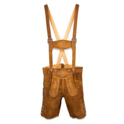 Lederhose Lichtbruin Leo Luxe