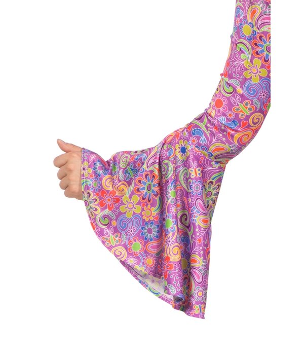 70's Hippie Jurk Paars Dames Diana