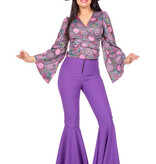 Blouse Flower Power Paars Dahlia