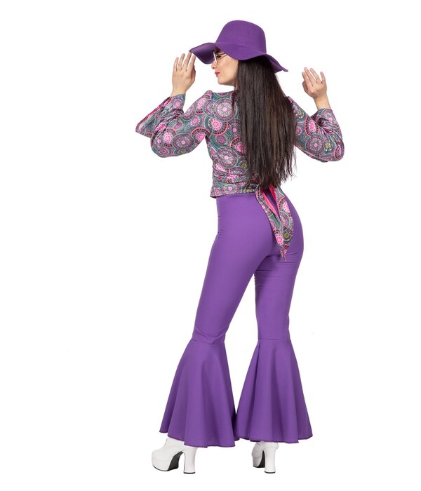 Blouse Flower Power Paars Dahlia