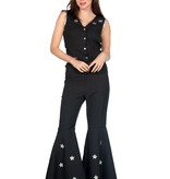 Festival Western Outfit Dames Zwart