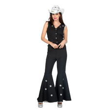 Festival Western Outfit Dames Zwart