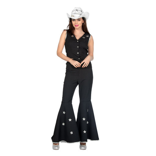 Festival Western Outfit Dames Zwart