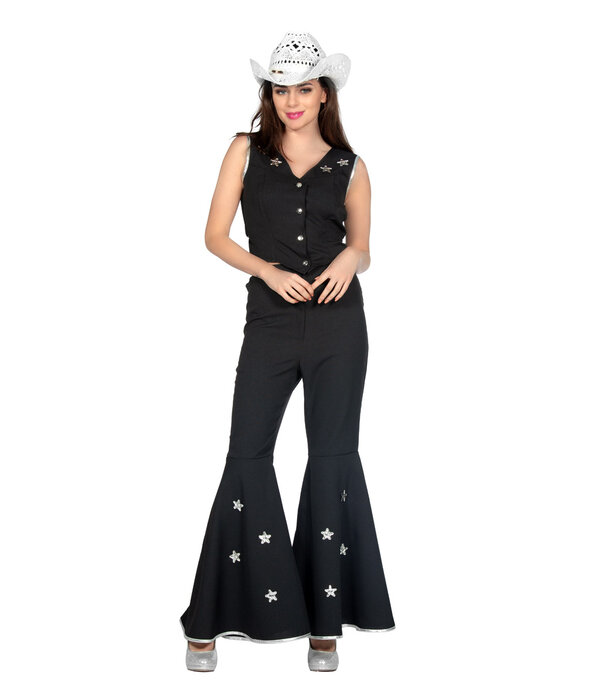 Festival Western Outfit Dames Zwart