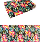 Rol Tafelloper Tropische Bloemen (3m)