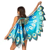 Vleugels Pauw Blauw (115x155cm)