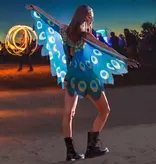 Vleugels Pauw Blauw (115x155cm)