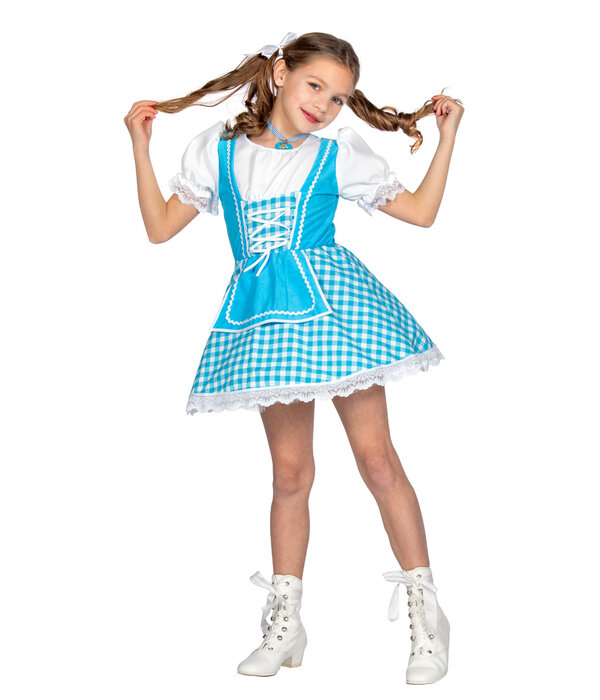 Dirndl Jurk Aqua Meisje Elise