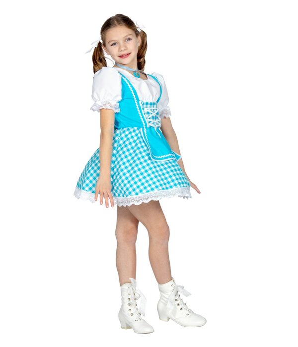 Dirndl Jurk Aqua Meisje Elise