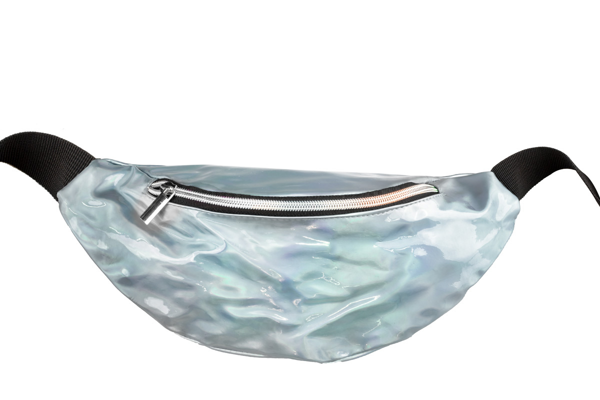 Heuptas Holografisch Zilver Bling afbeelding
