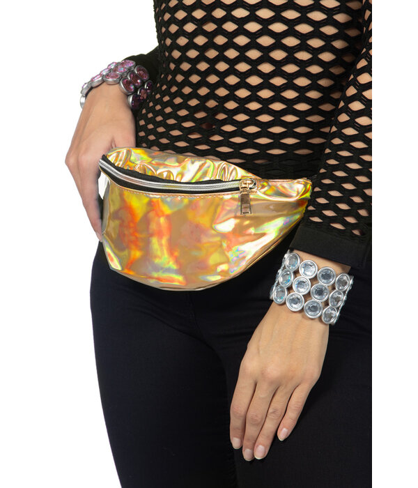Heuptas Bling Holografisch Goud