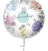 Folieballon Bloemen 'Beterschap' (45cm)