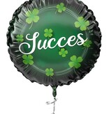 Folieballon  'Succes' Klavertje vier (45cm)