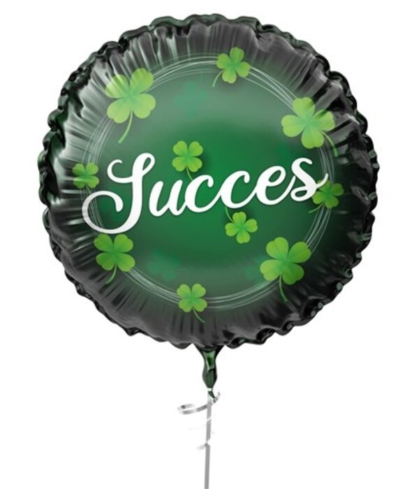 Folieballon  'Succes' Klavertje vier (45cm)