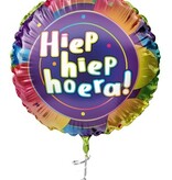 Folieballon  'Hiep hiep hoera' Flashy (45cm)