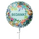 Folieballon  'Bedankt' Flowers (45cm)