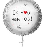 Folieballon  'Ik hou van jou' (45cm)