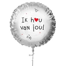 Folieballon  'Ik hou van jou' (45cm)