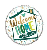 Folieballon  'Welcome home' with love (46cm)