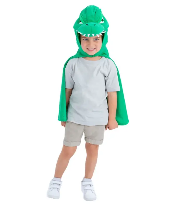 Dino Cape Kind Groen Deluxe