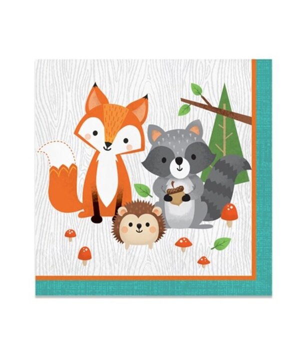 Servetten Wild One Bosdieren (16st)