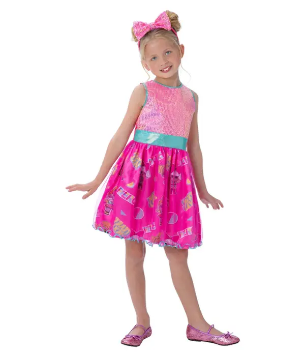 Roze L.O.L Suprise Jurkje met Pailletten Meisje