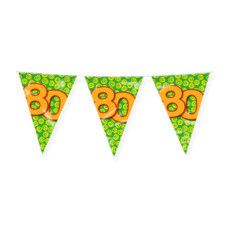 Happy Verjaardag Vlaggenlijn 80 Jaar (10m)