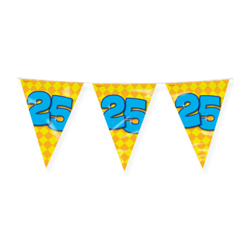 Happy Verjaardag Vlaggenlijn 25 Jaar (10m)