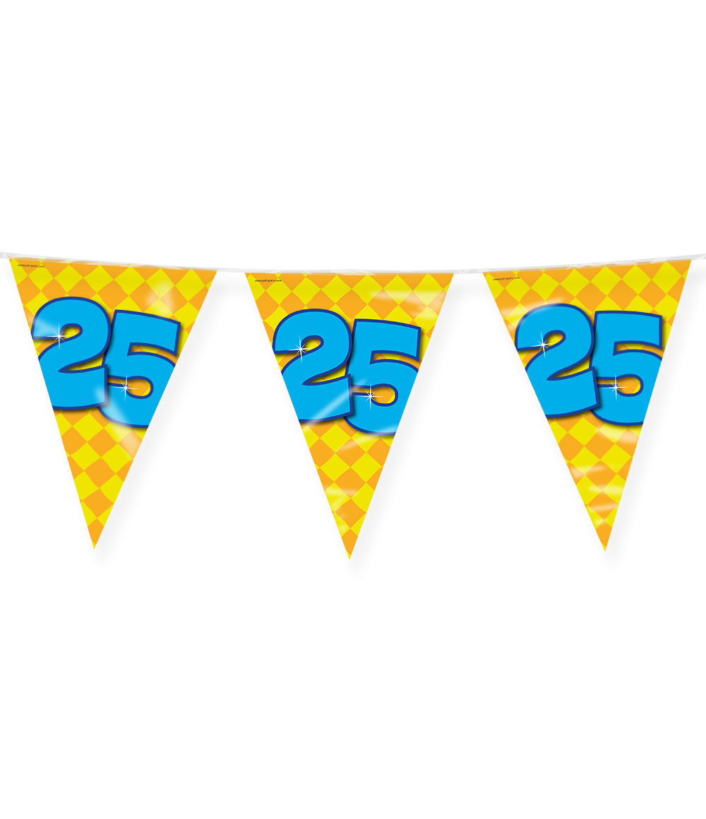 Happy Verjaardag Vlaggenlijn 25 Jaar (10m) afbeelding
