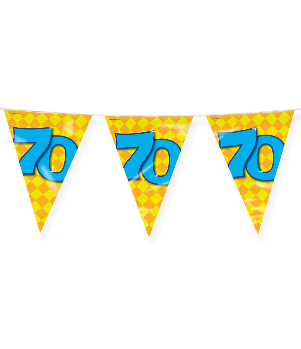 Happy Verjaardag Vlaggenlijn 70 Jaar (10m) afbeelding
