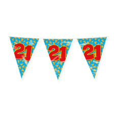 Happy Verjaardag Vlaggenlijn 21 Jaar (10m)