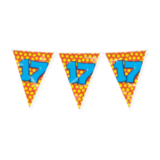 Happy Verjaardag Vlaggenlijn 17 Jaar (10m)