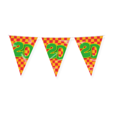 Happy Verjaardag Vlaggenlijn 20 Jaar (10m)