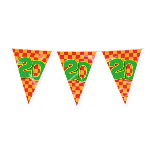 Happy Verjaardag Vlaggenlijn 20 Jaar (10m)