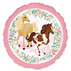 Folieballon Paarden Beautiful (43cm)