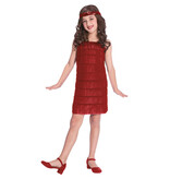 Flapper Jurk Meisje Rood