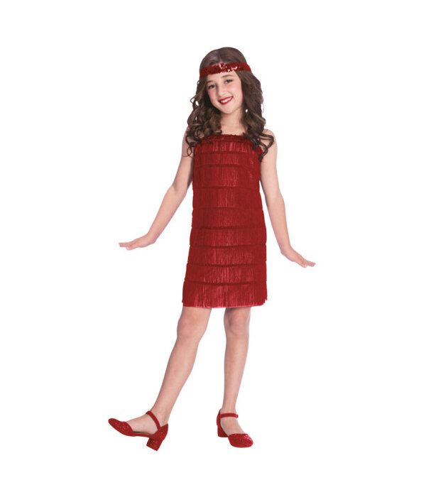Flapper Jurk Meisje Rood