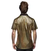 Disco Shirt Geblokt Diamond Goud Heren