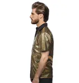 Disco Shirt Geblokt Diamond Goud Heren