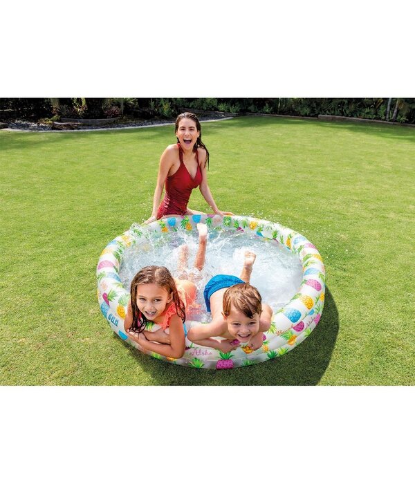 Opblaas Zwembad Ananas print Intex (132x28cm)