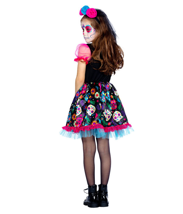 Jurkje Dead Of The Dead Meisjes Skeleton Flowers