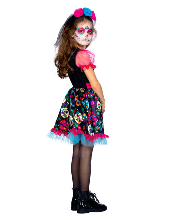 Jurkje Dead Of The Dead Meisjes Skeleton Flowers