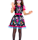 Jurkje Dead Of The Dead Meisjes Skeleton Flowers