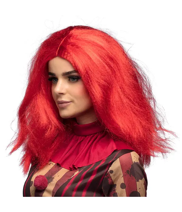 Rode Pruik Clownette