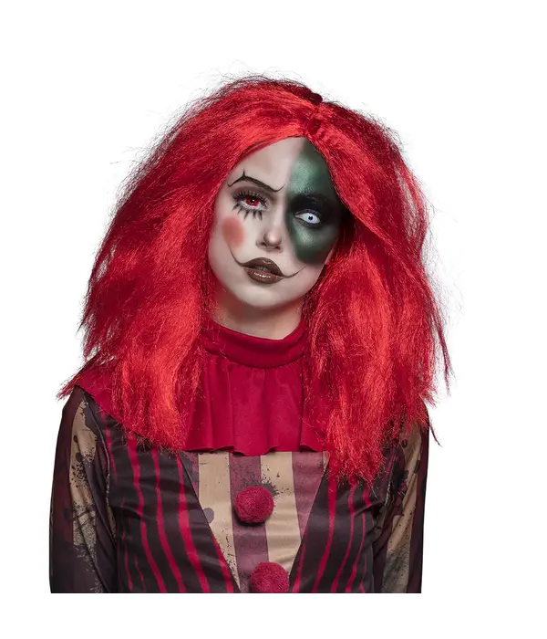 Rode Pruik Clownette