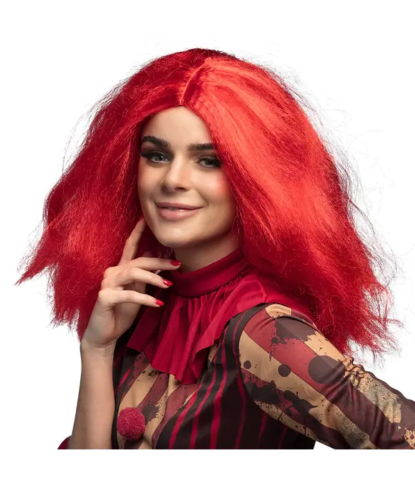 Rode Pruik Clownette