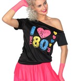 Shirt I love the 80's zwart Sandra