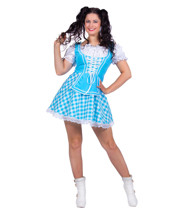 Dirndl Jurk Vrouw Aqua Valerie